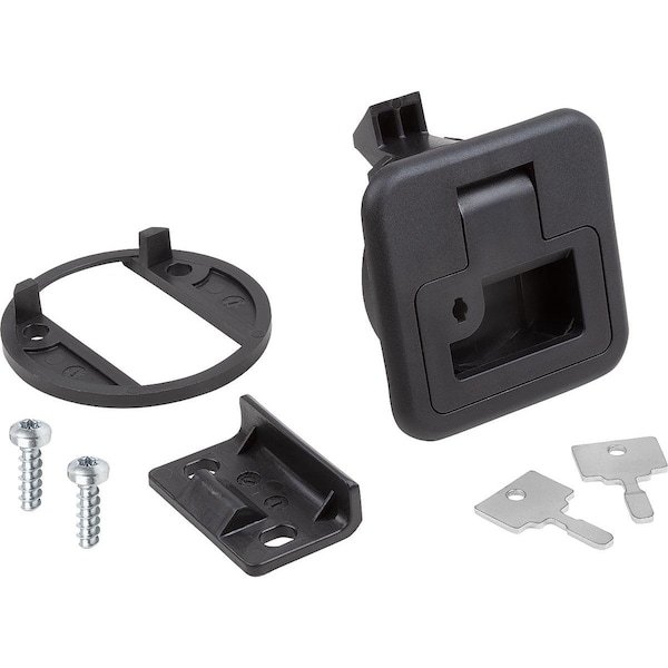 Kipp Snap Lock Fold-Down, Not Lockable, Form:B, S=17-22, H=35, 5, M05X20, Pc/Abs Black K1651.2017356000 - main